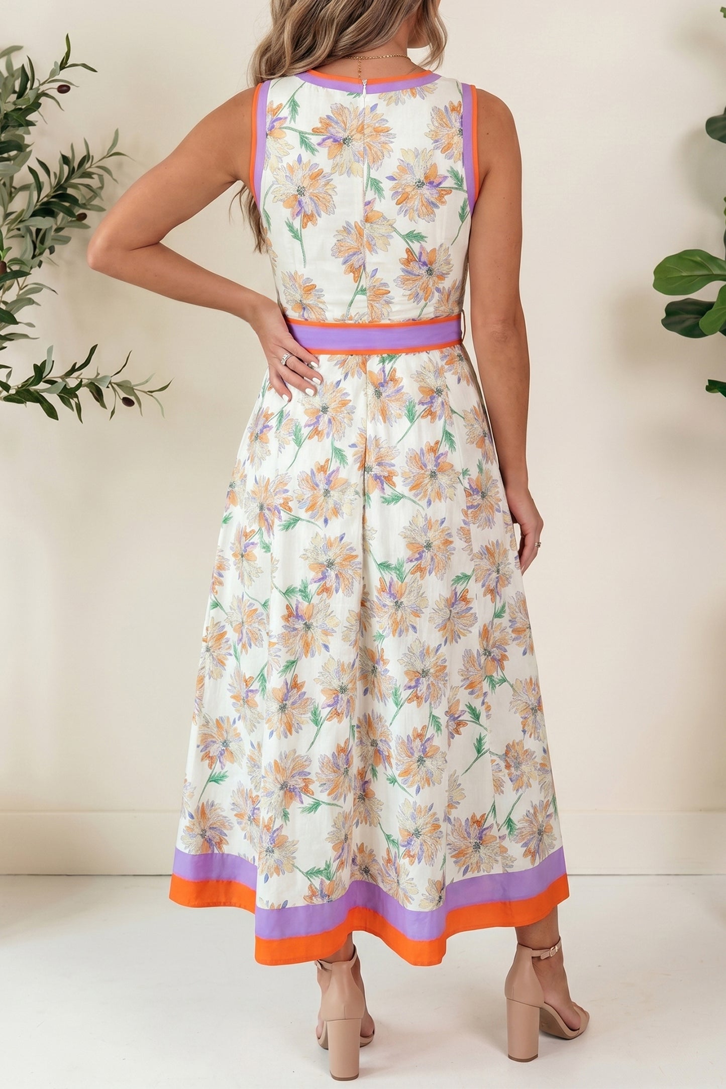 Delia Belted Maxi Dress