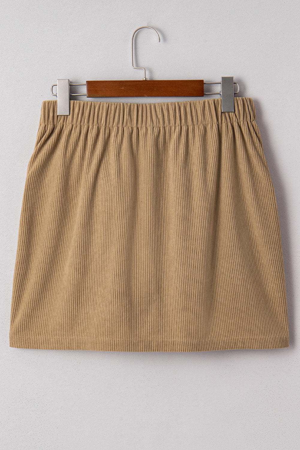 Corduroy Buttoned Front Mini Skirt