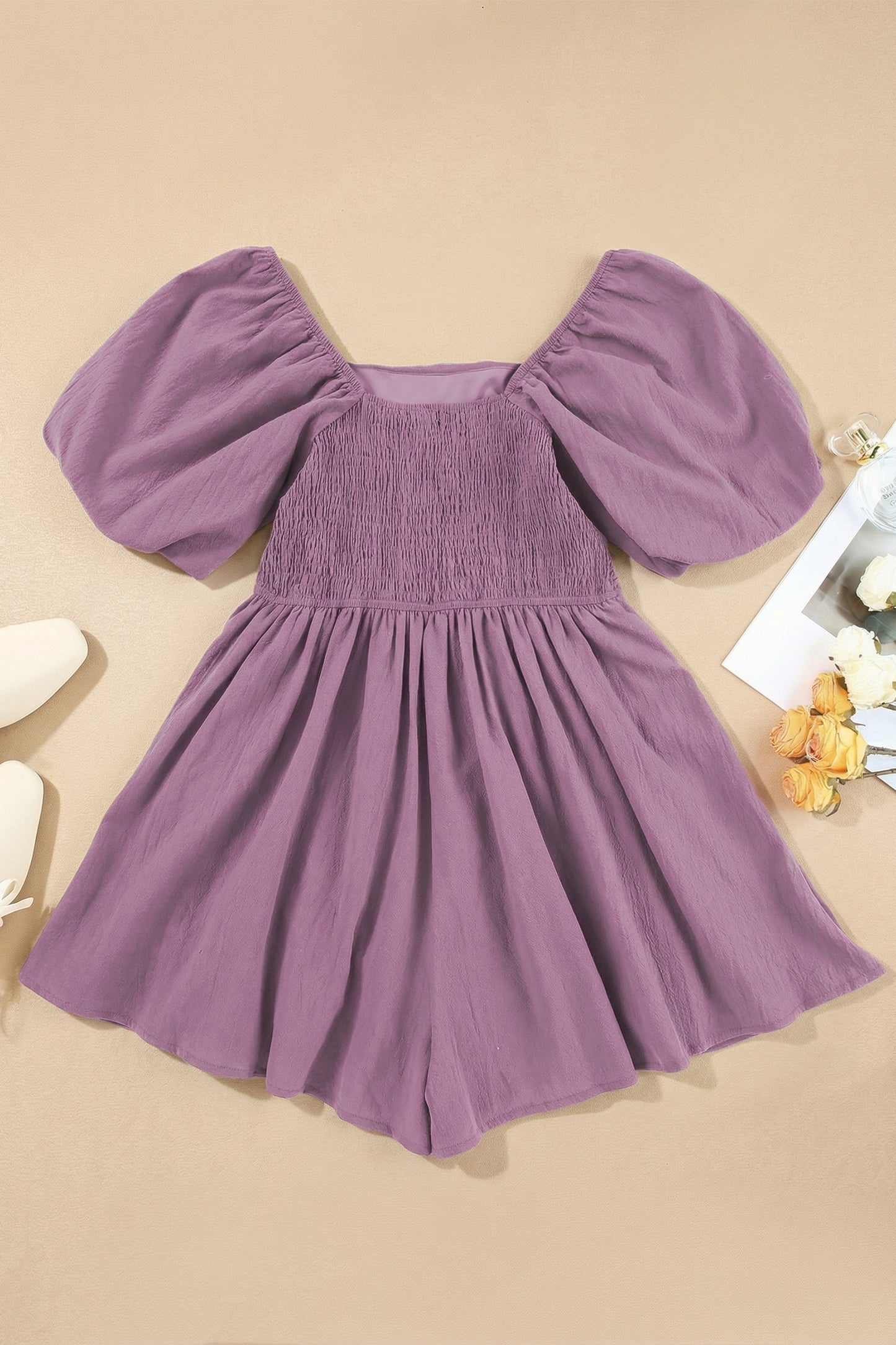 Valeria Square Neck Romper