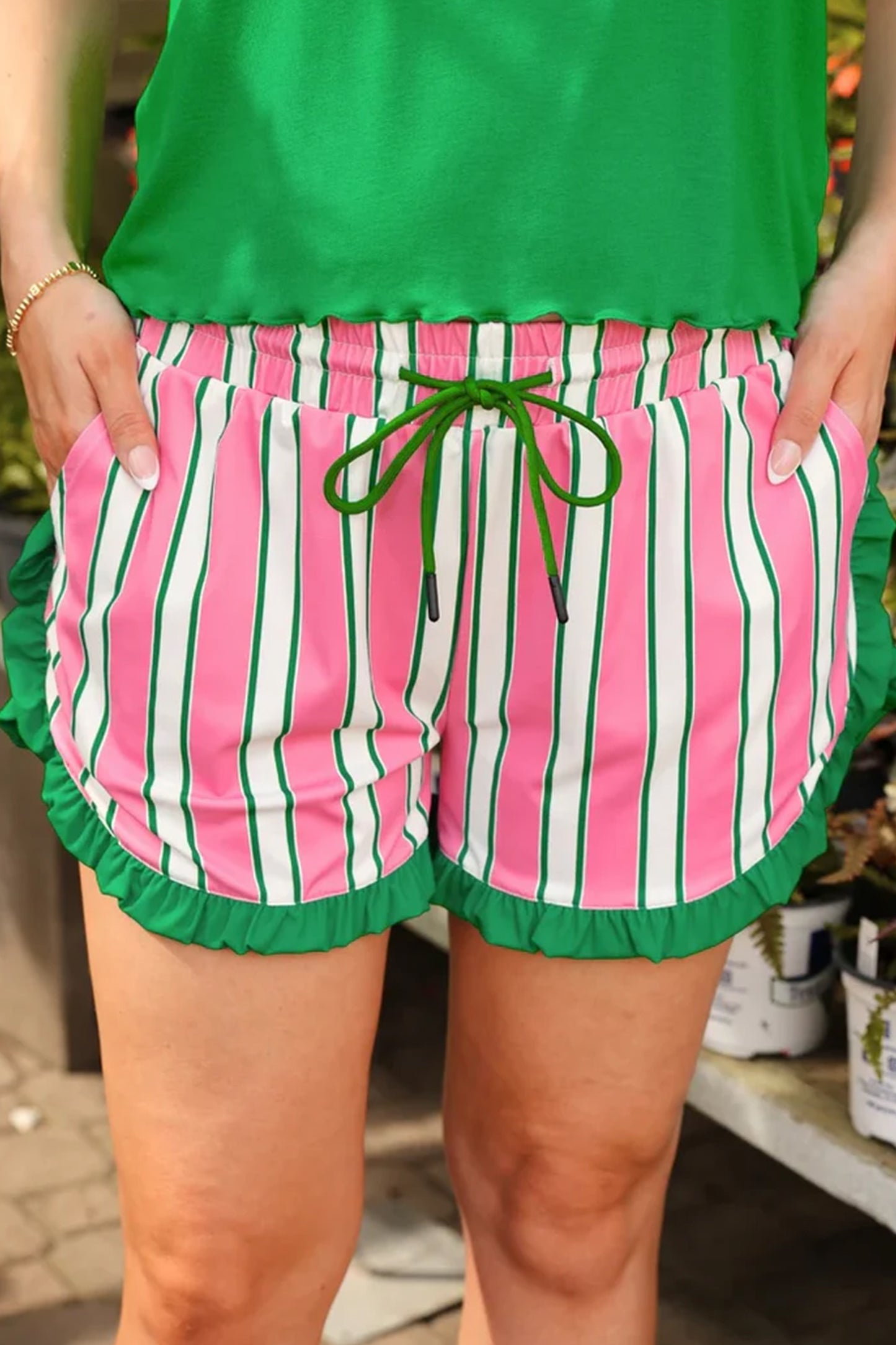 Melony Ruffle Trim Shorts
