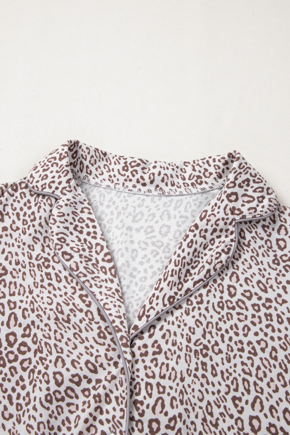 Leopard Print Pajamas Set