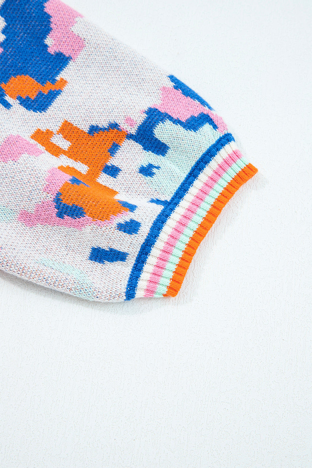 Apricot Knit Short Sleeve Sweater