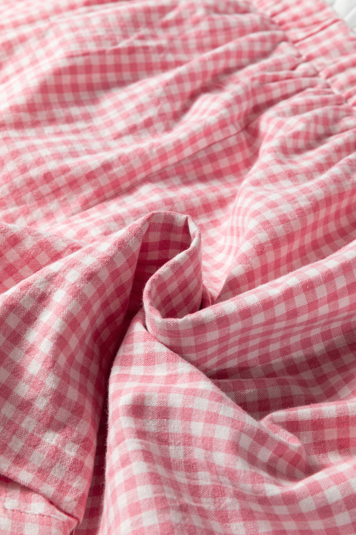 Pink Plaid Plus Size Shorts