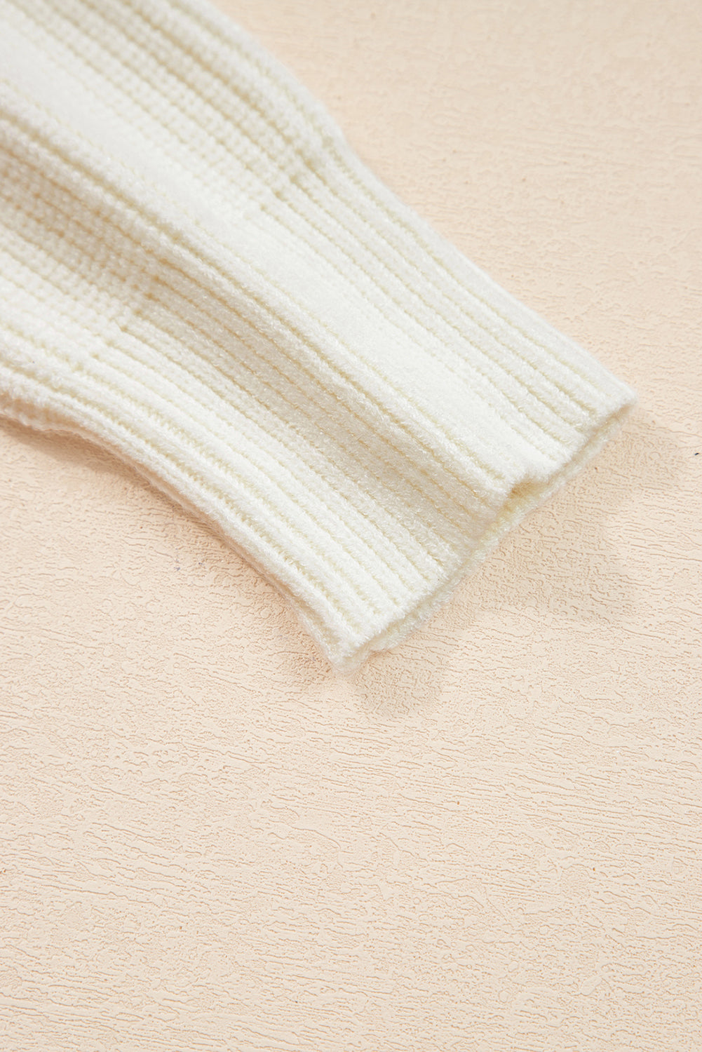 Beige Pumpkin Embroidered Sweater