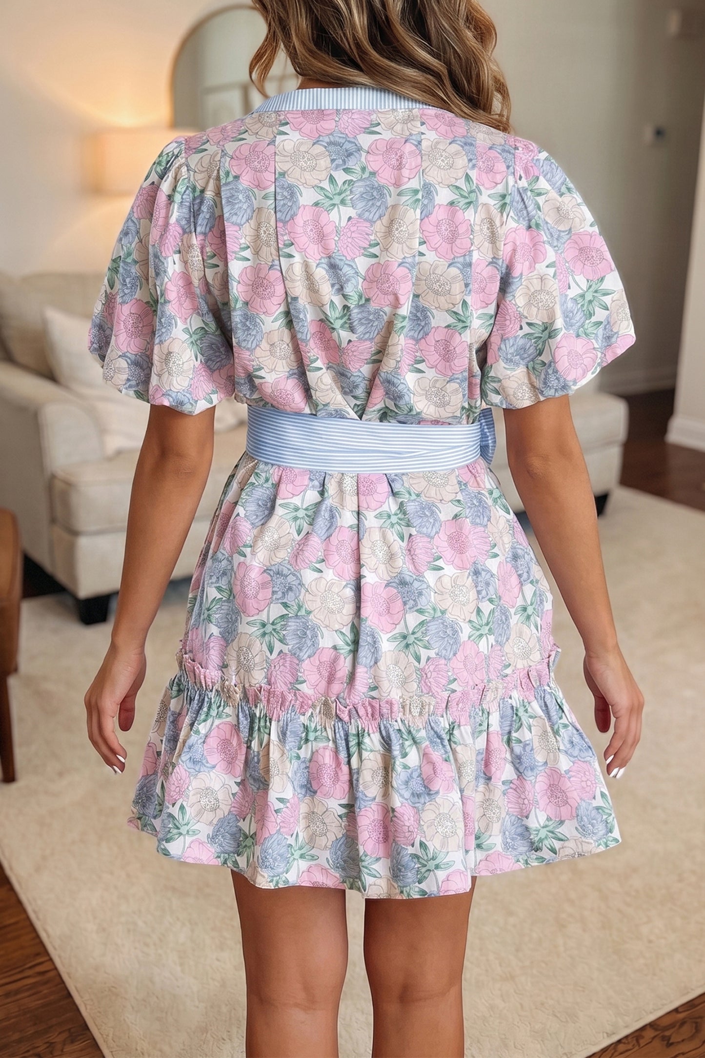 Brielle Floral Print Dress
