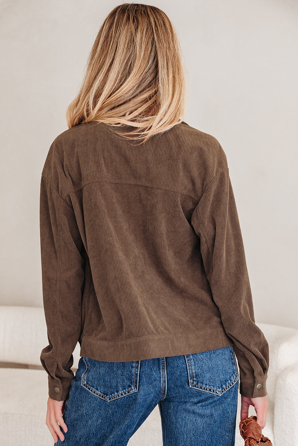 Dark Khaki Corduroy Jacket