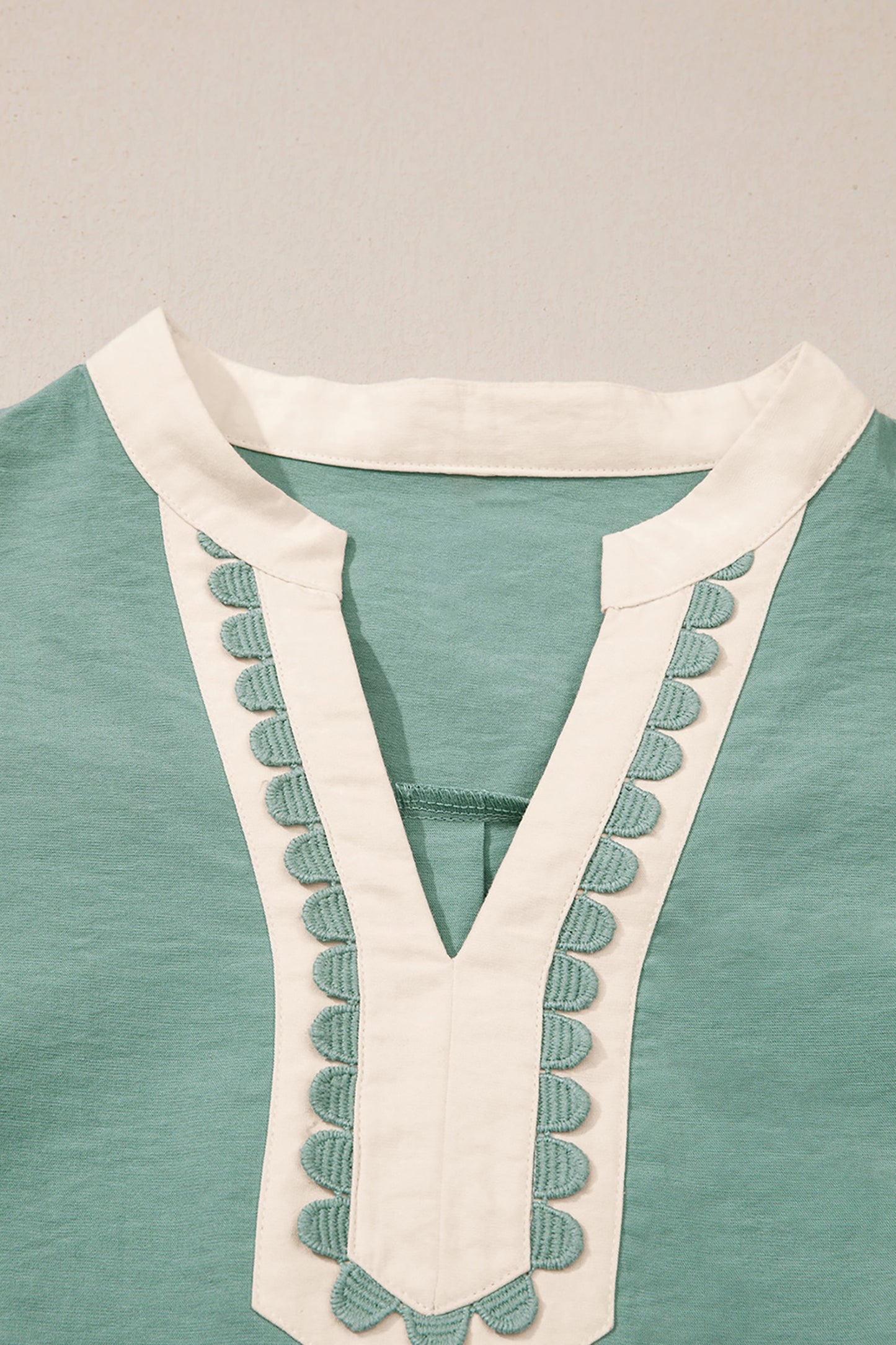 Kallie Scalloped Trim Mini Dress