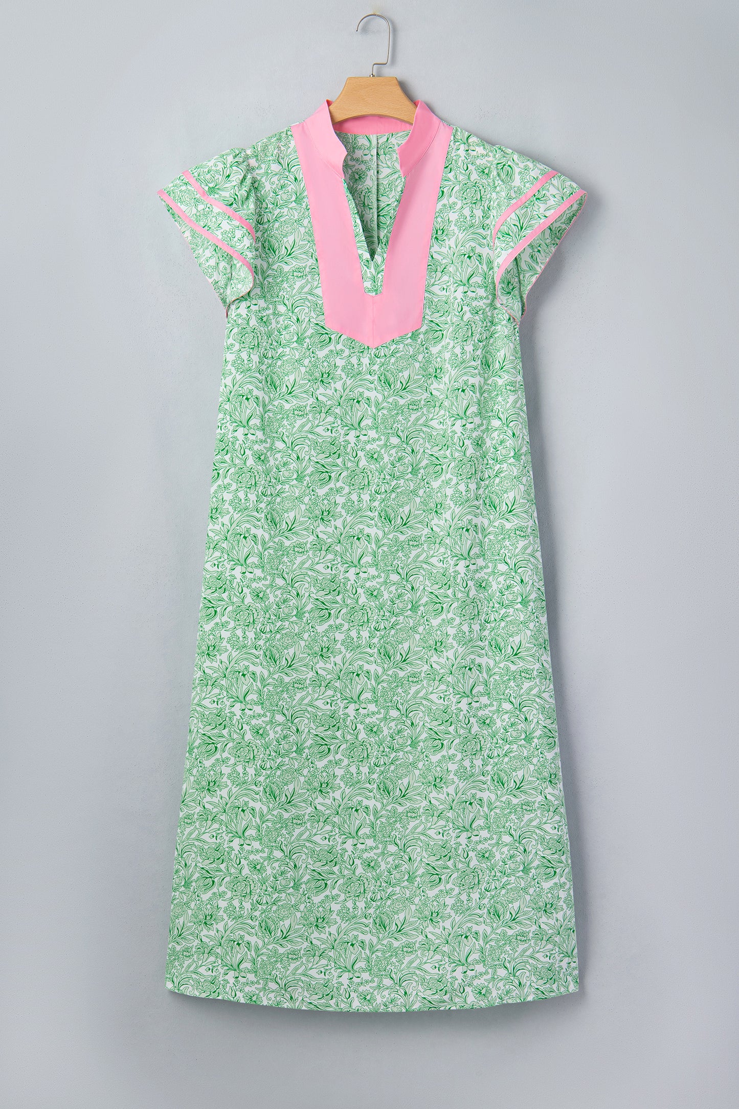 Minty Flutter Sleeve Maxi Dress in Plus Size