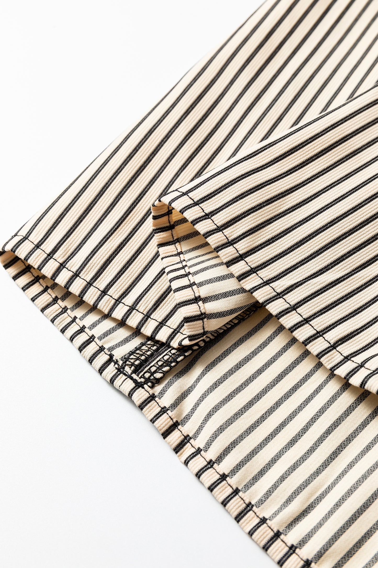 Striped Colorblock Shirt Dress