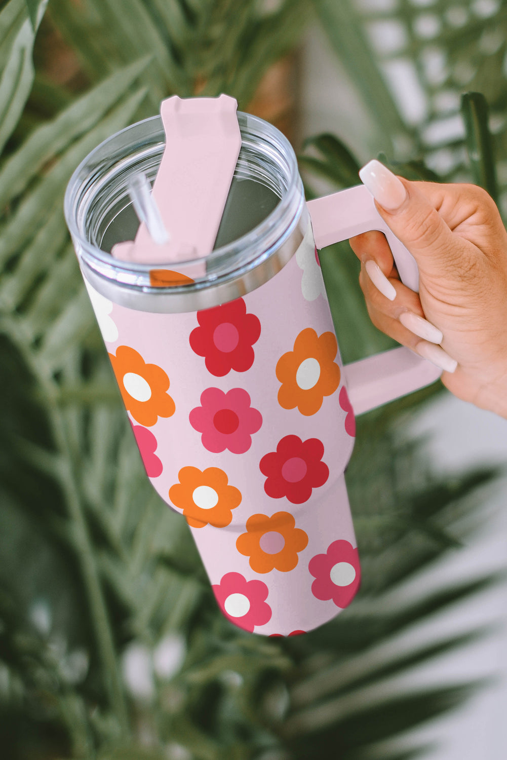 Flower Power Stainless Steel Vacuum Cup 40oz