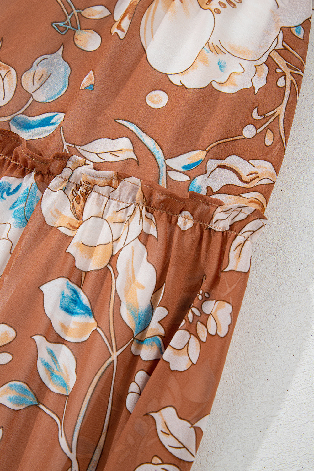 Floral Shirred Maxi Dress
