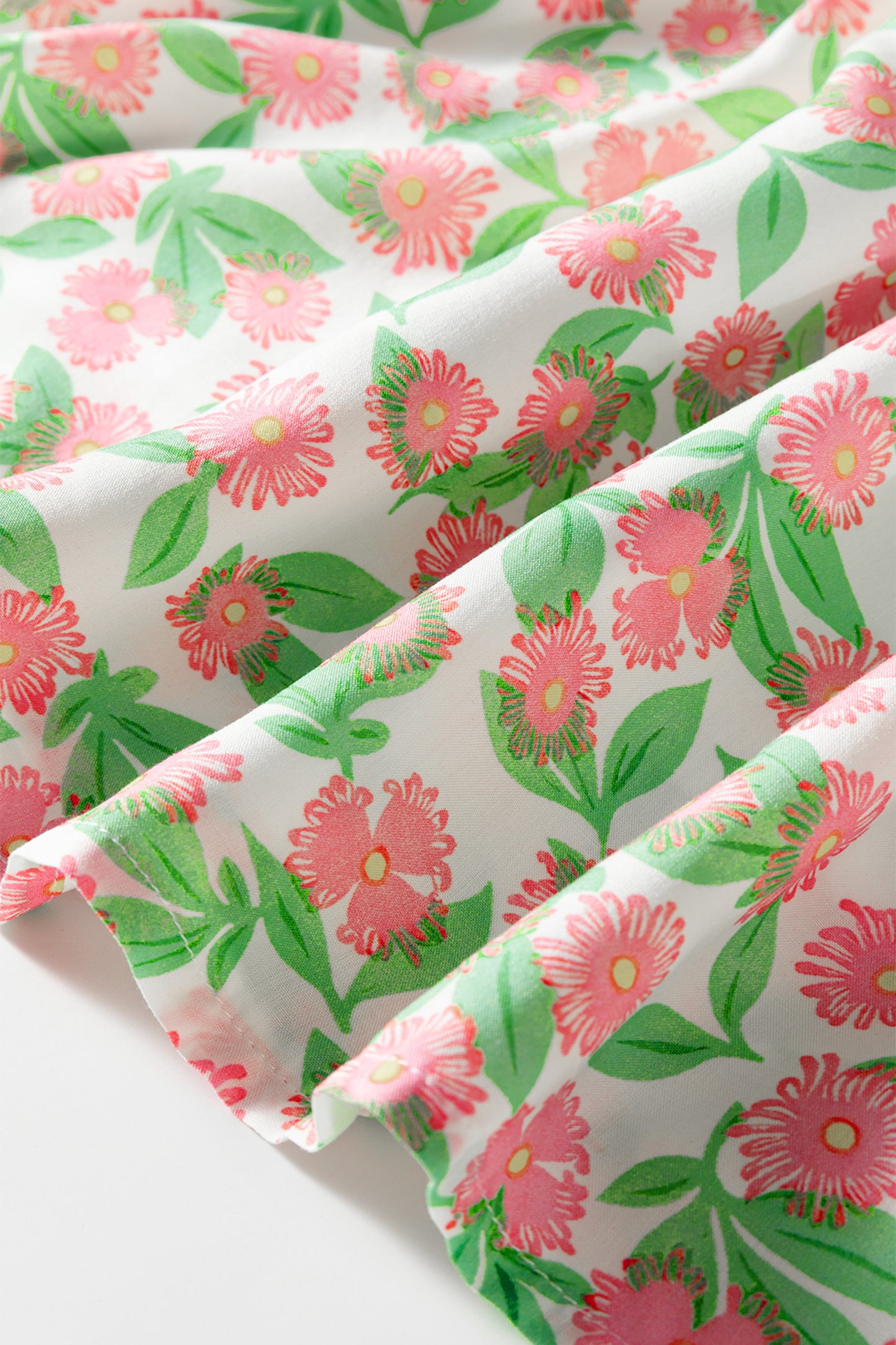 Ricrac Trim Floral Mini Dress