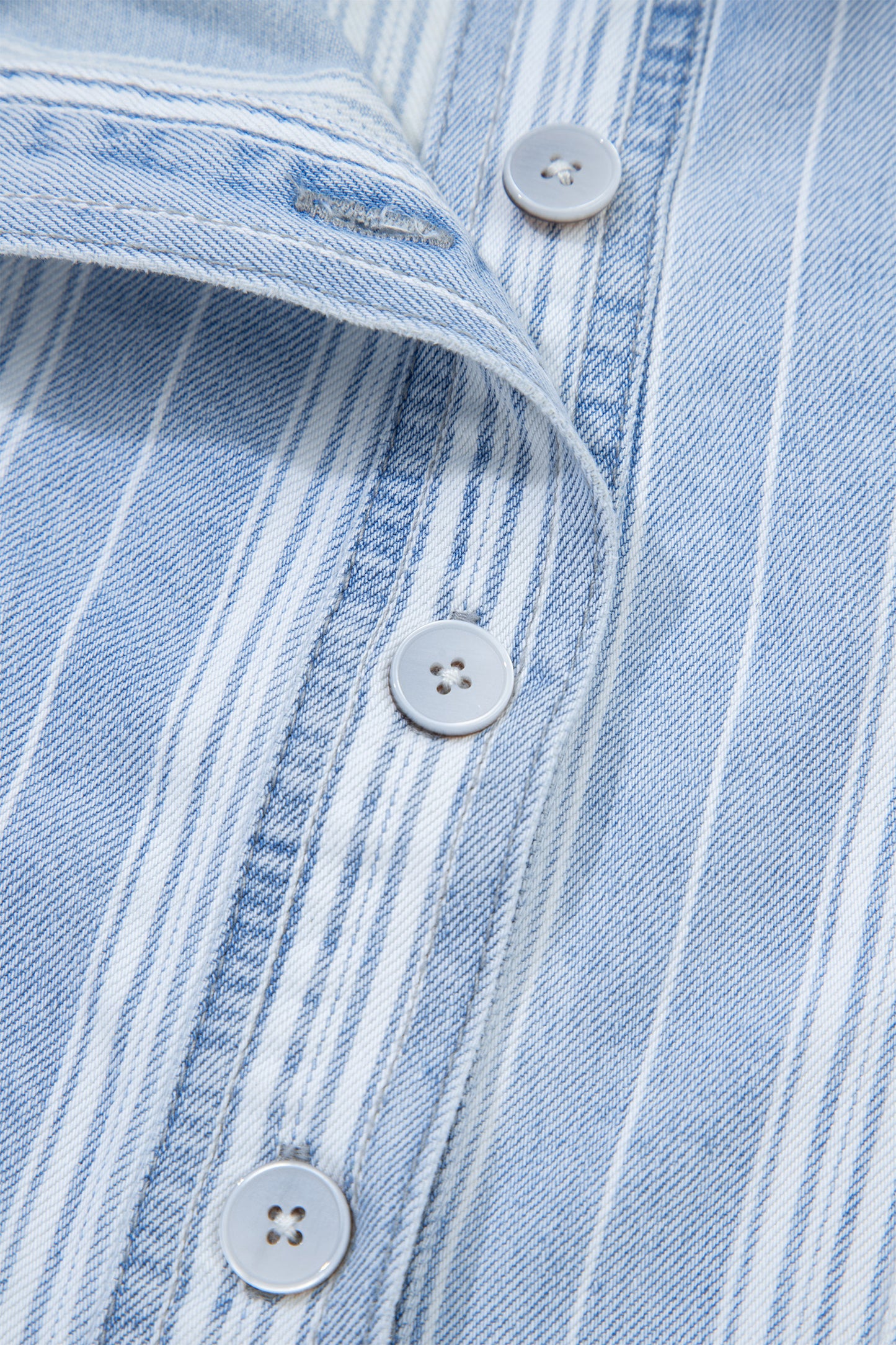 Boyfriend Striped Denim Shirt