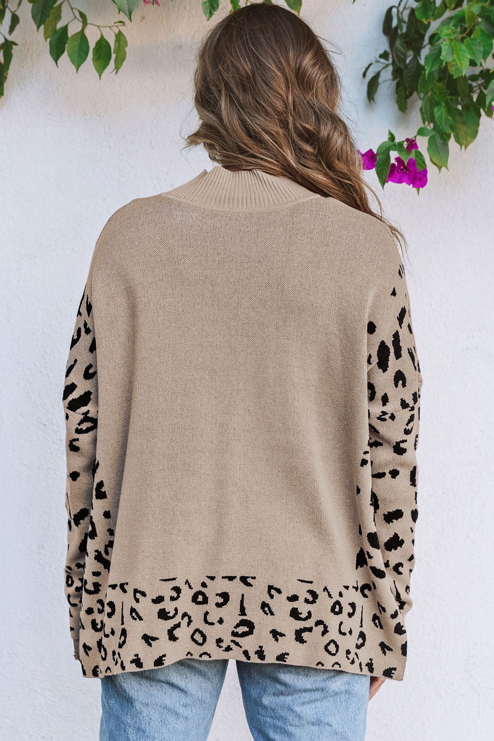 Leopard High Neck Sweater