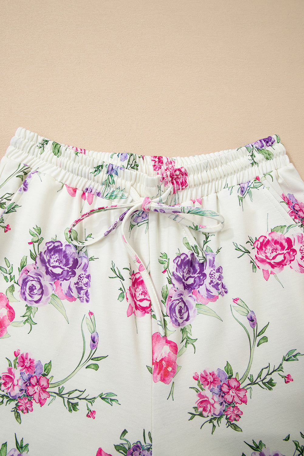 Floral Print Pullover & Pants Lounge Set
