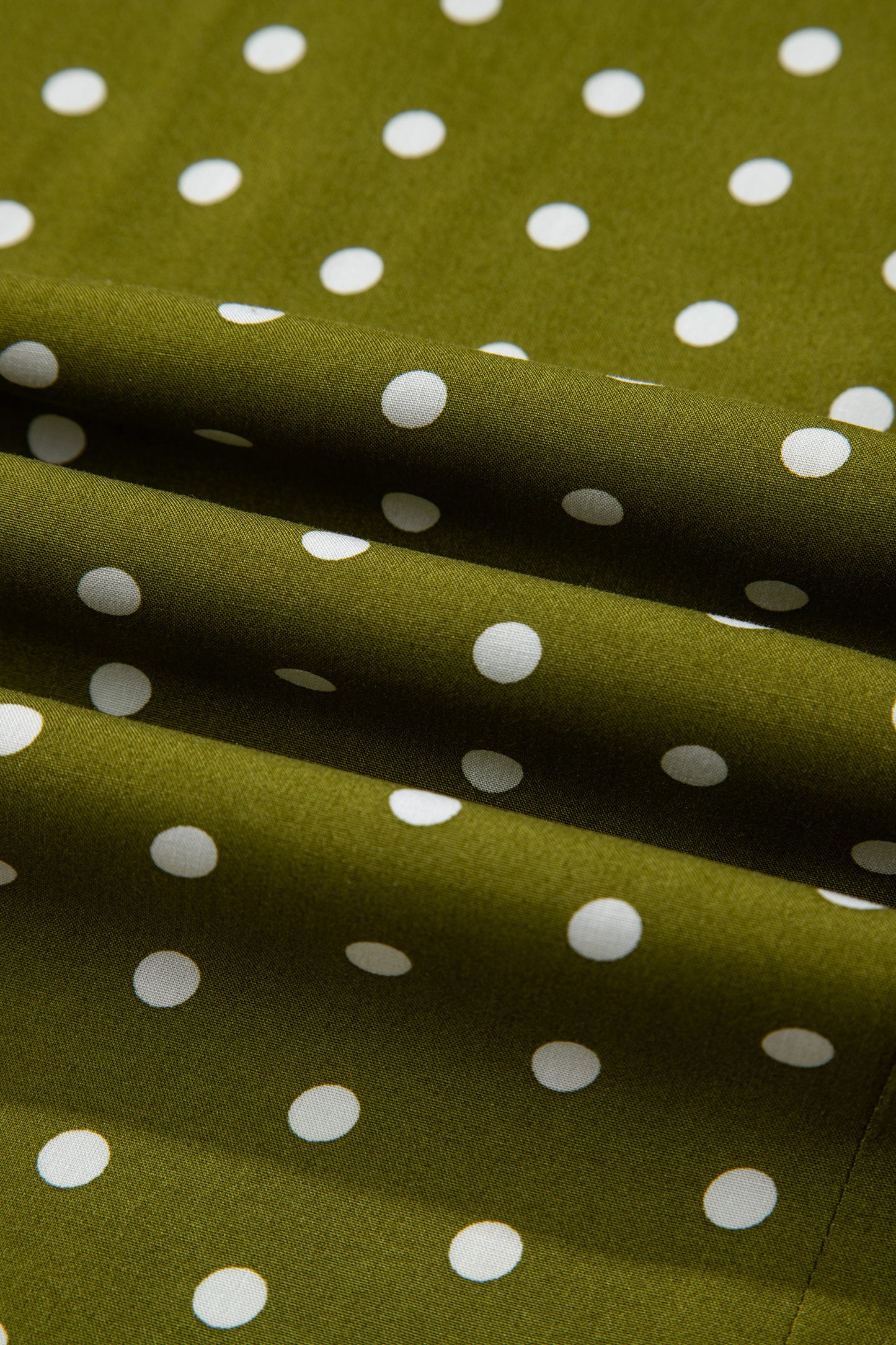 Polka Dot Smocked Maxi Dress