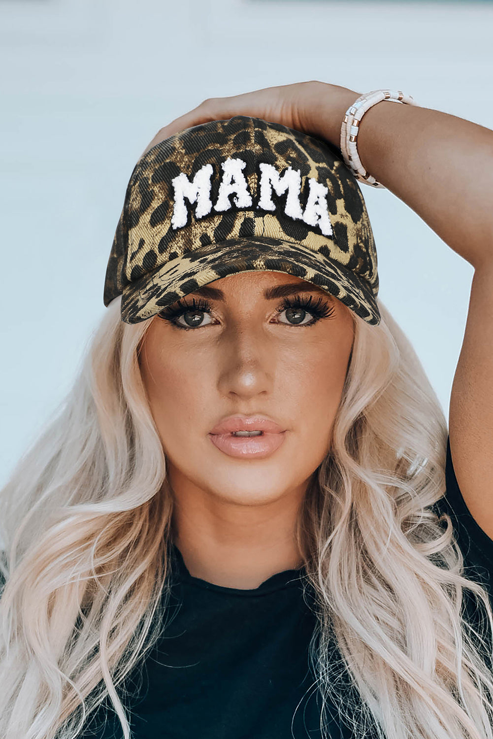 Leopard Embroidered MAMA Baseball Cap