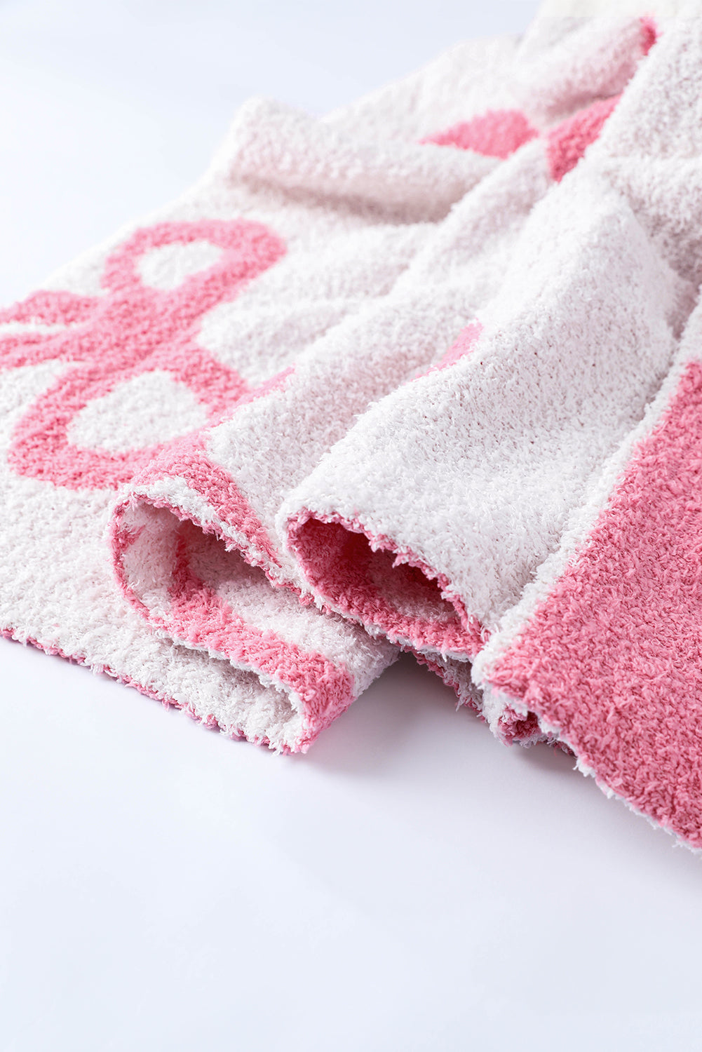 Pink Bow CozyThrow Blanket