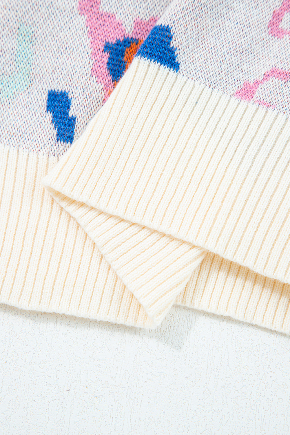 Apricot Knit Short Sleeve Sweater