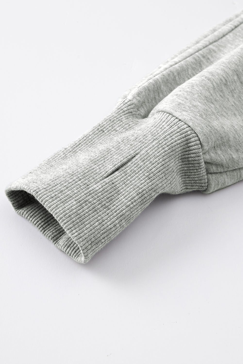 Fleece Thumbhole Sleeve Zip Up