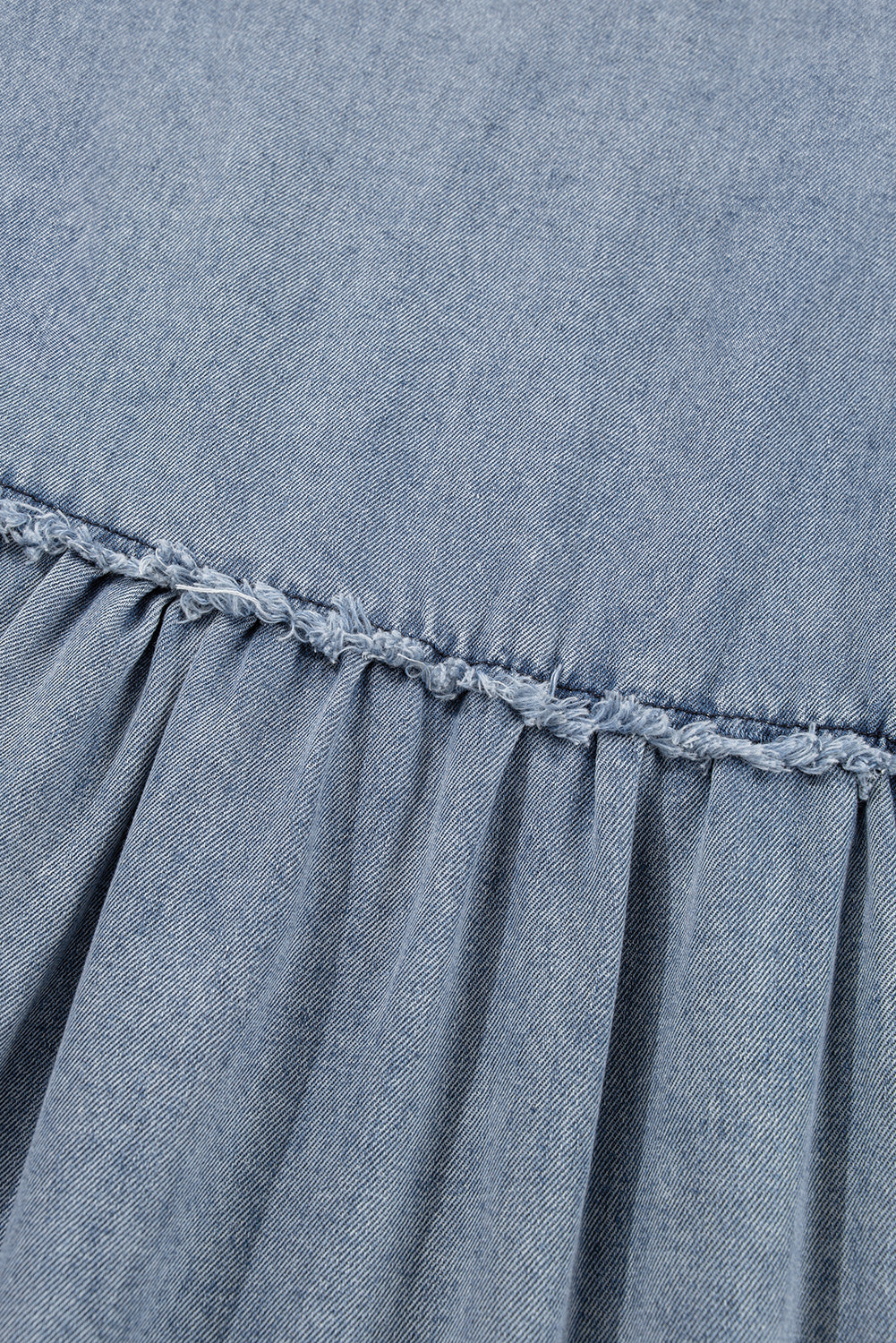 Beau Blue Light Wash Denim Mini Dress