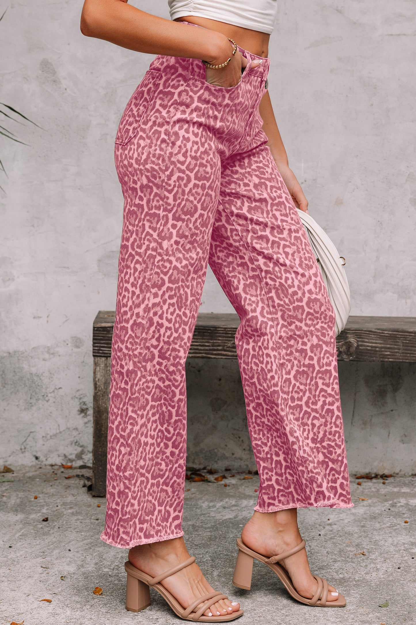 Rosie Leopard High Waist Jeans