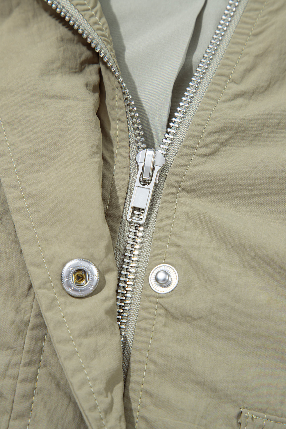 Laurel Green Cropped Utility Jacket