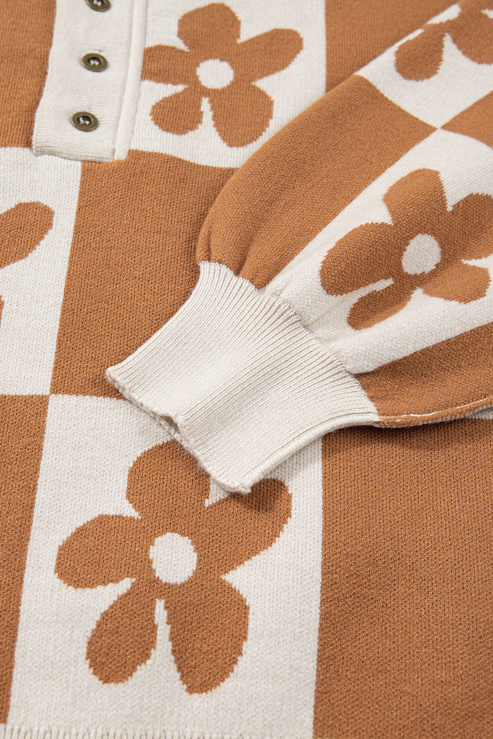 Curry Flower Henley Sweater