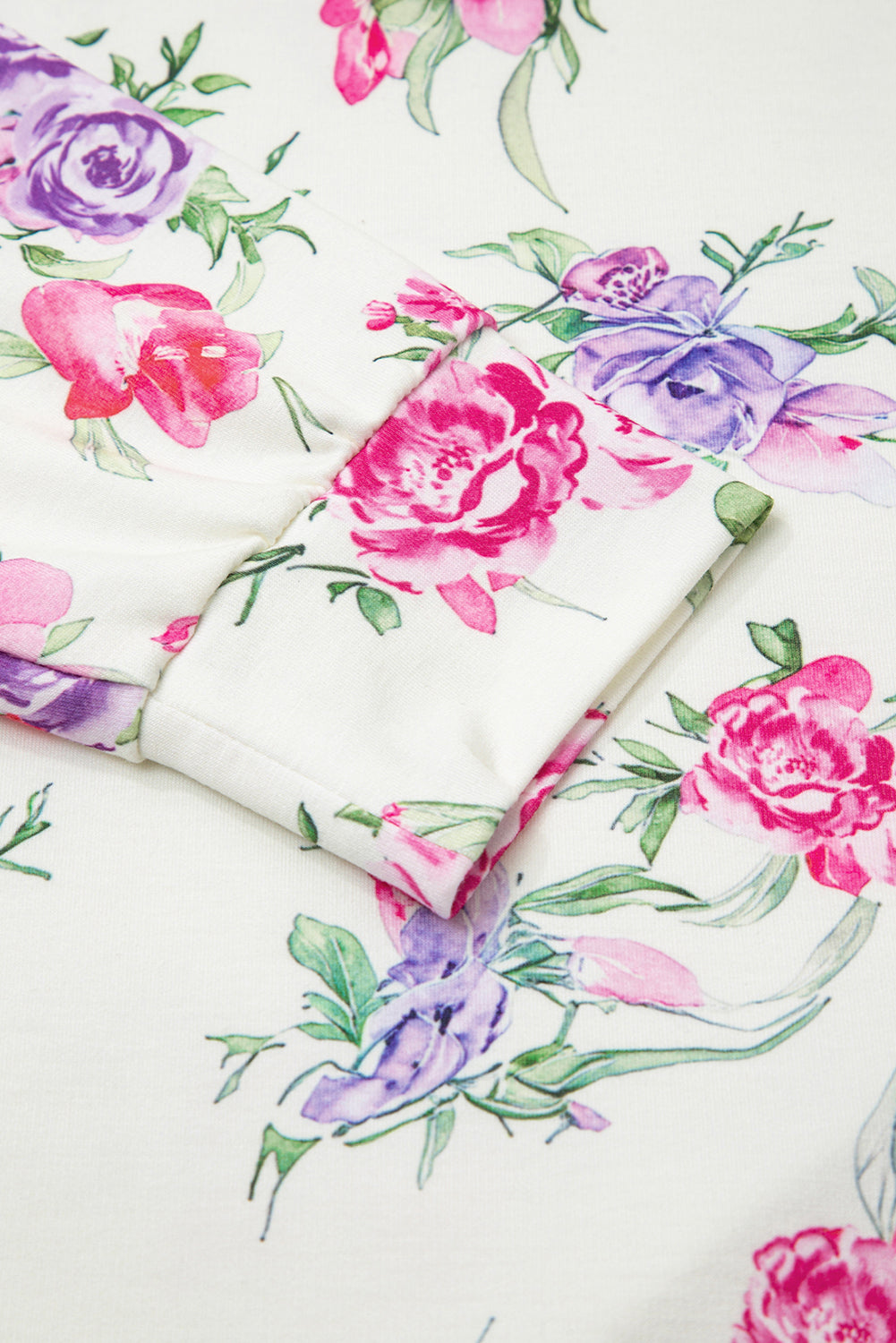 Floral Print Pullover & Pants Lounge Set