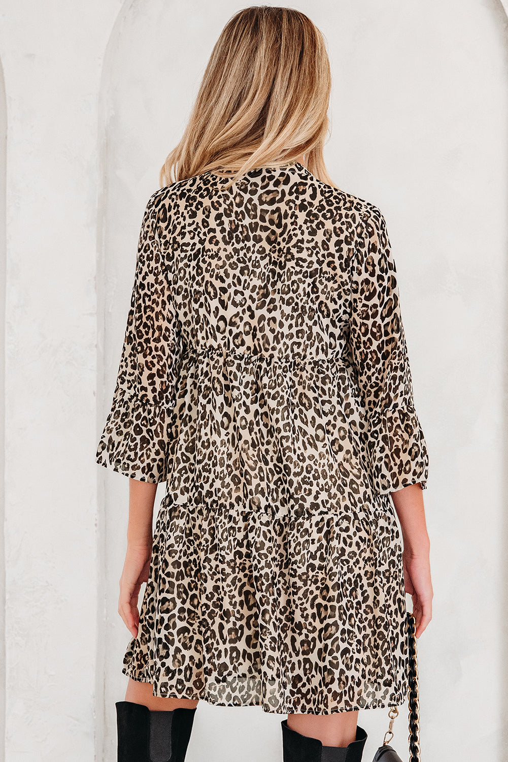 Leopard Print Swing Dress