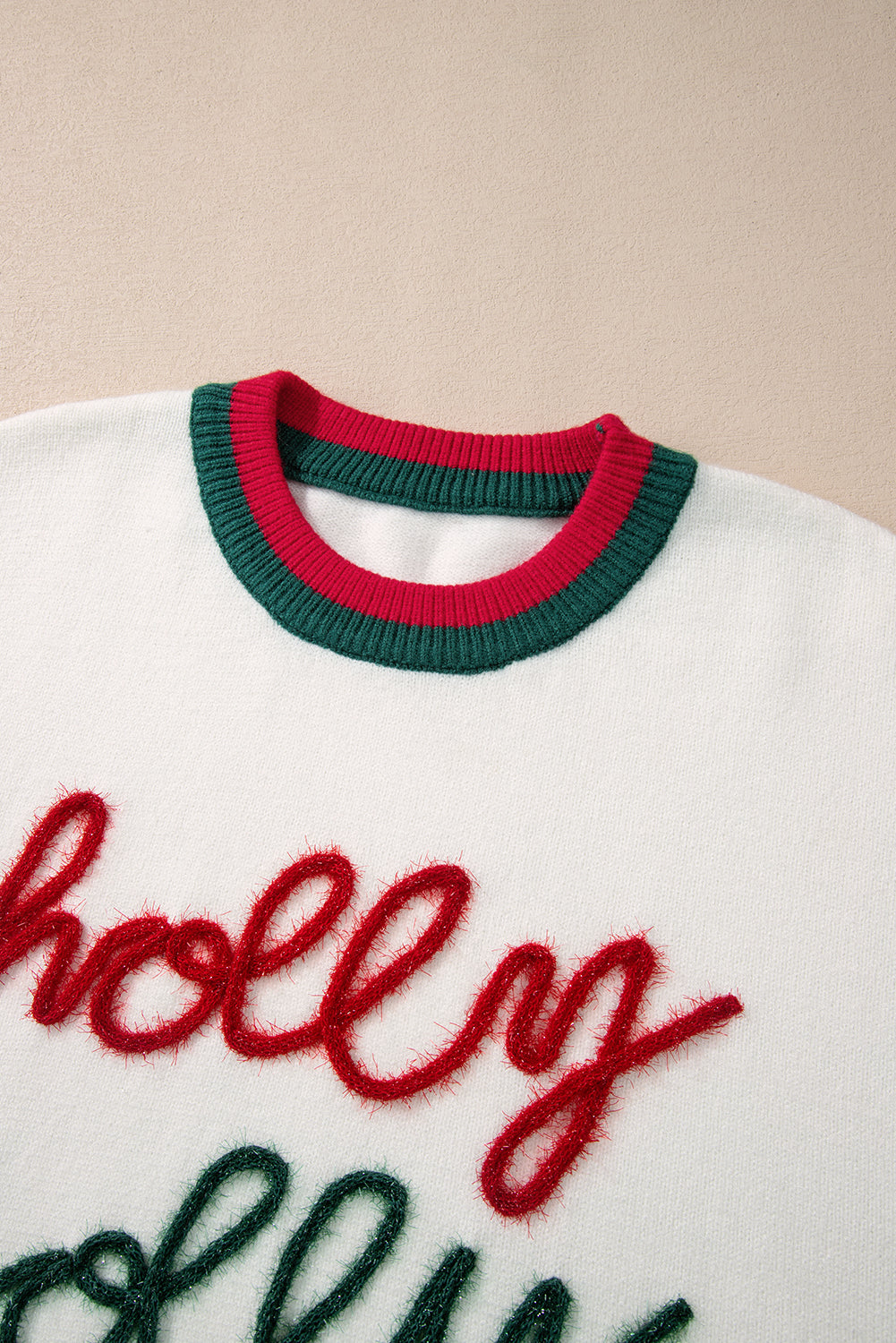 Tinsel Holly Jolly Plus Size Sweater