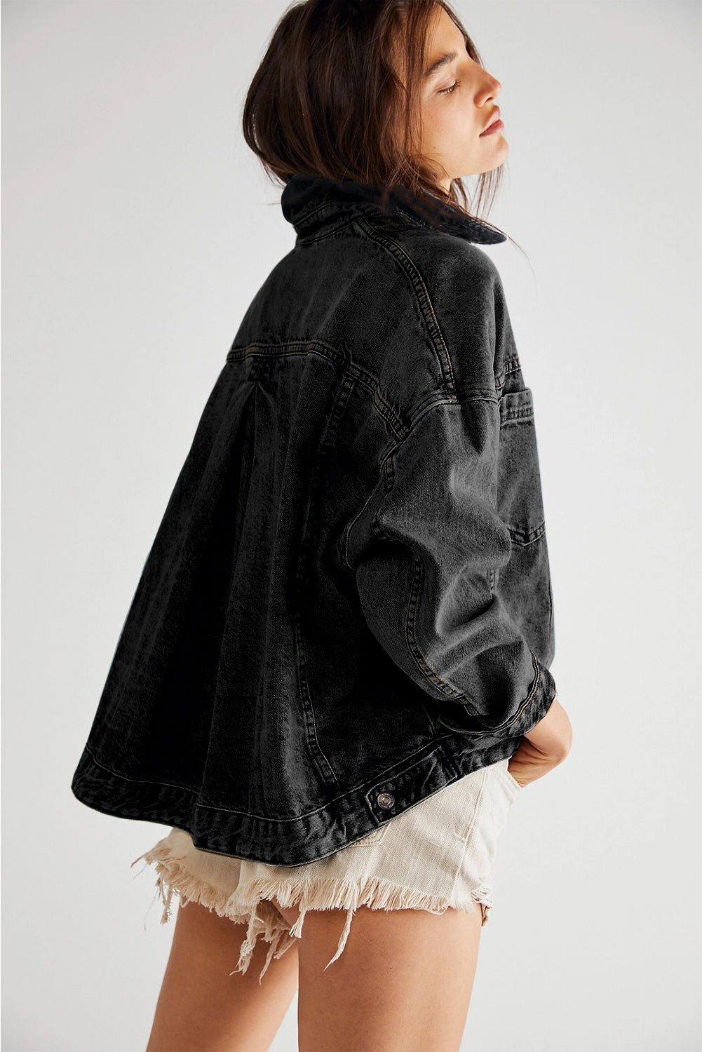 Black-Washed Denim Jacket