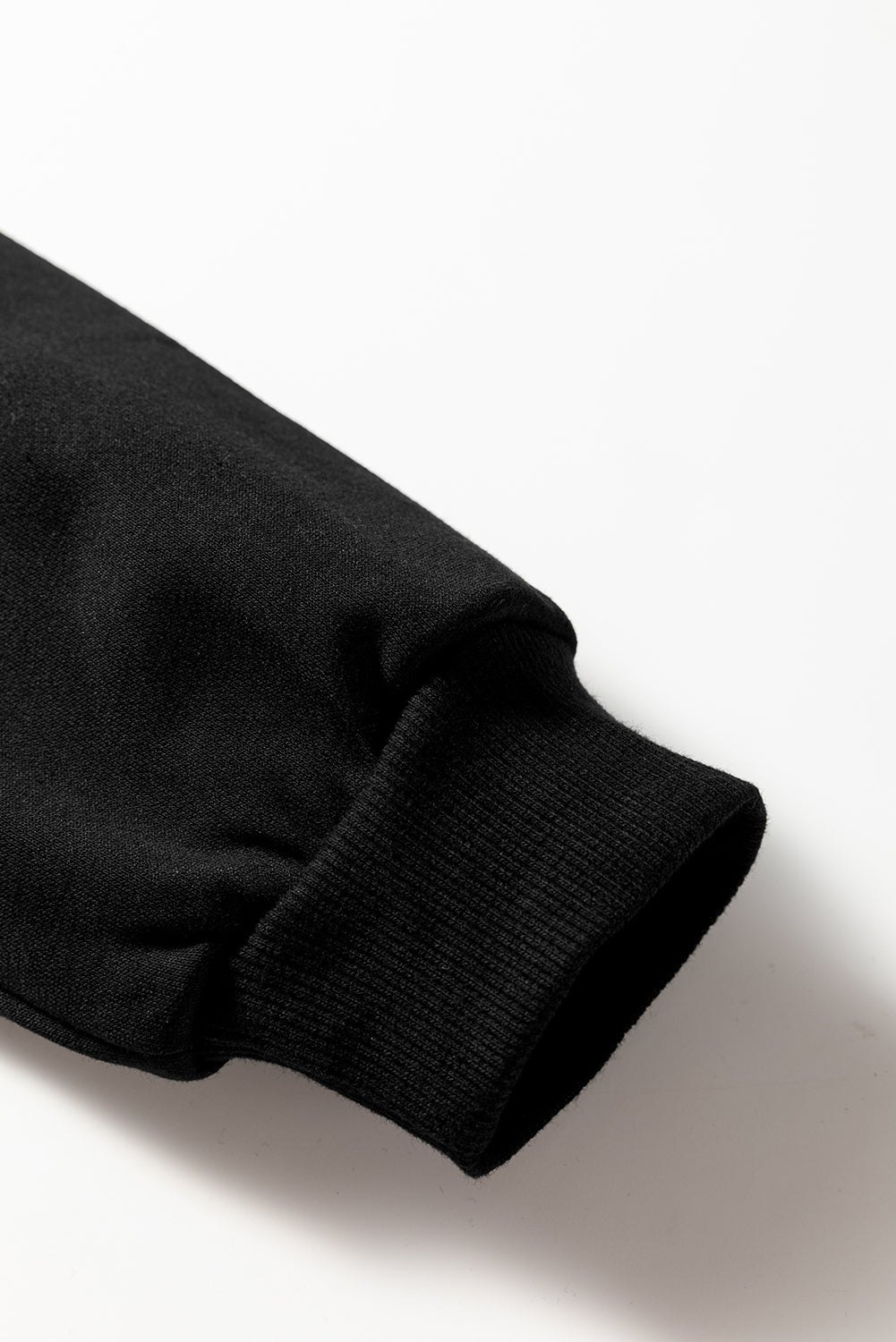 Varsity Sweatshirt Dress-Black
