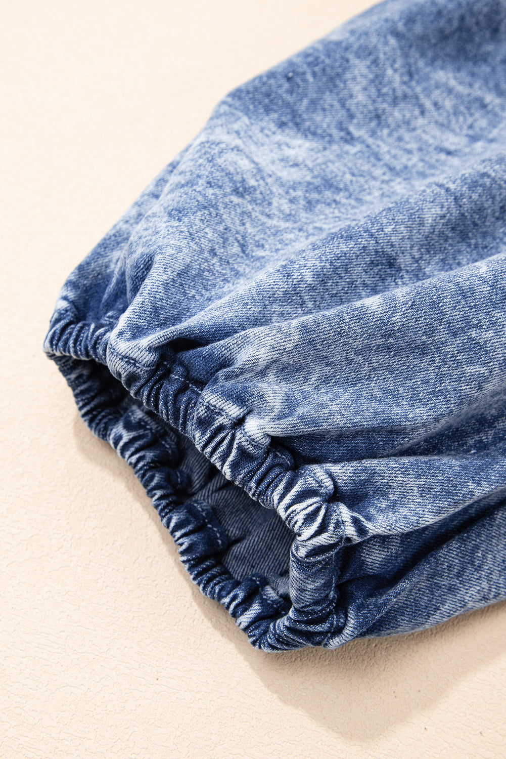 Blue Frilly Denim Dress