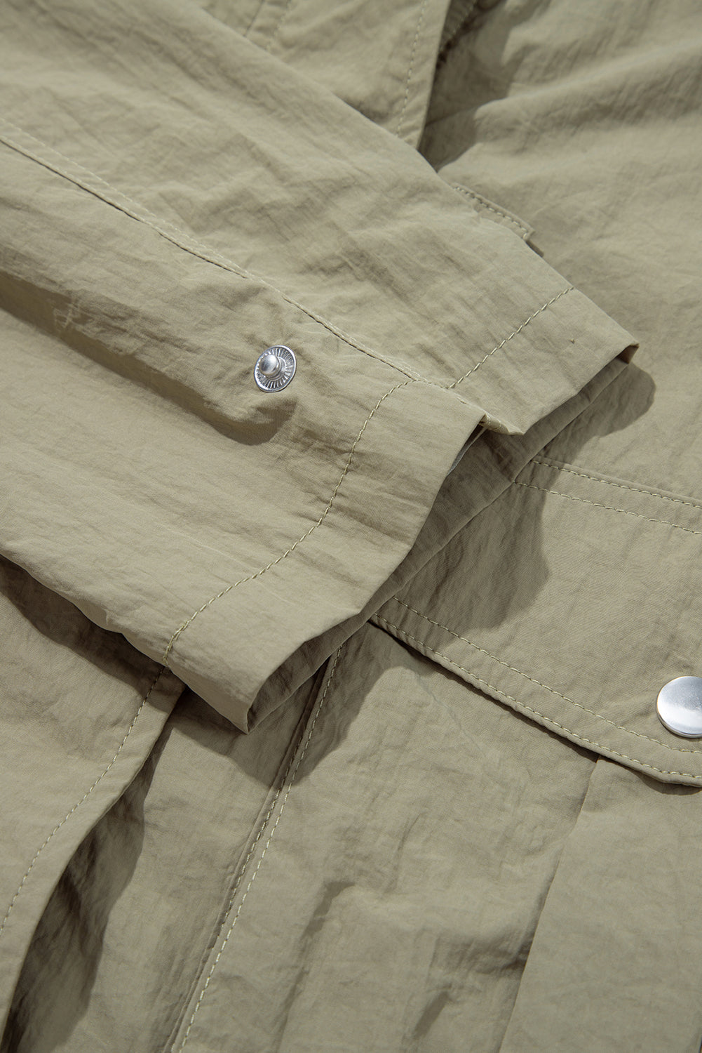 Laurel Green Cropped Utility Jacket