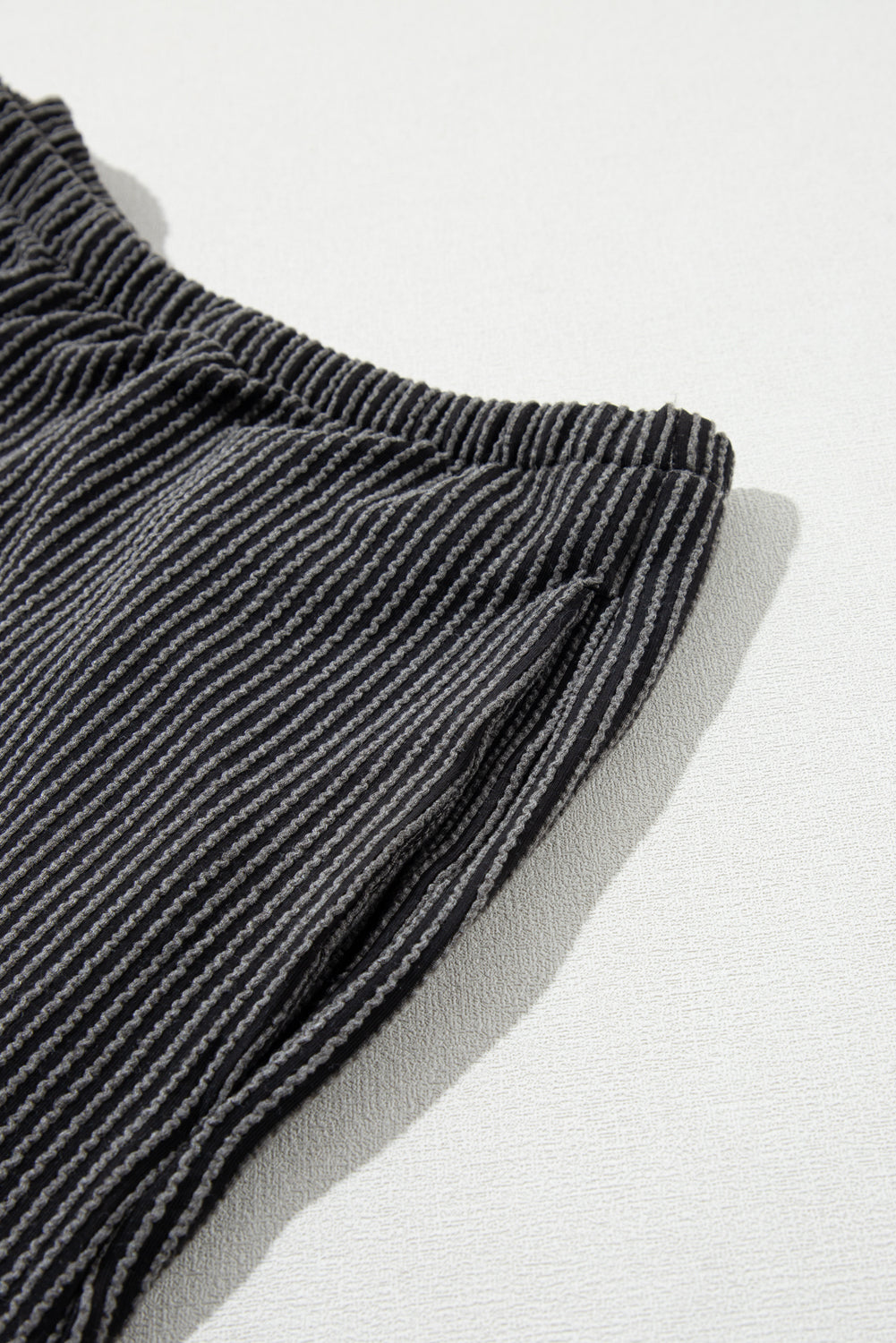 Ribbed Knit Tee and Shorts Set