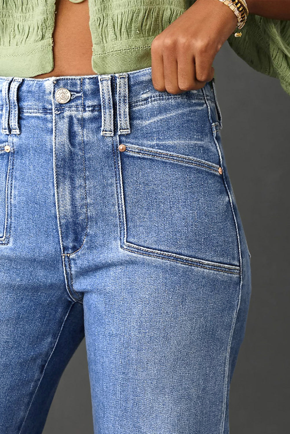 Straight Leg High Waist Jeans