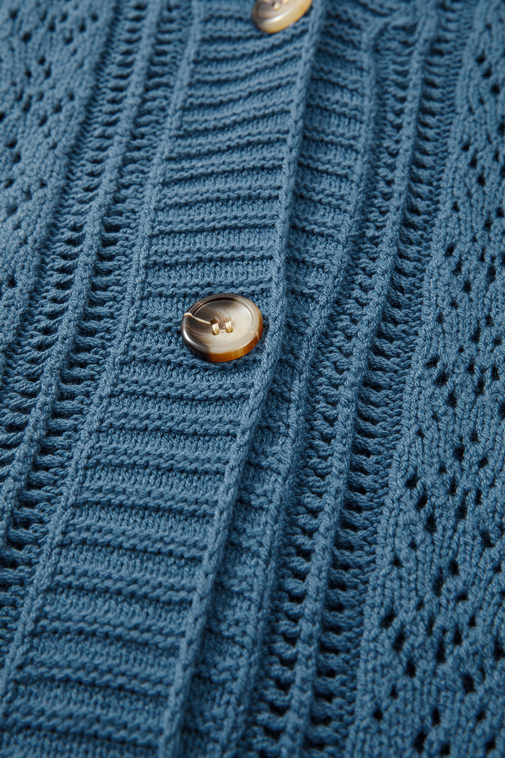 Real Teal Button Front Plus Size Cardigan