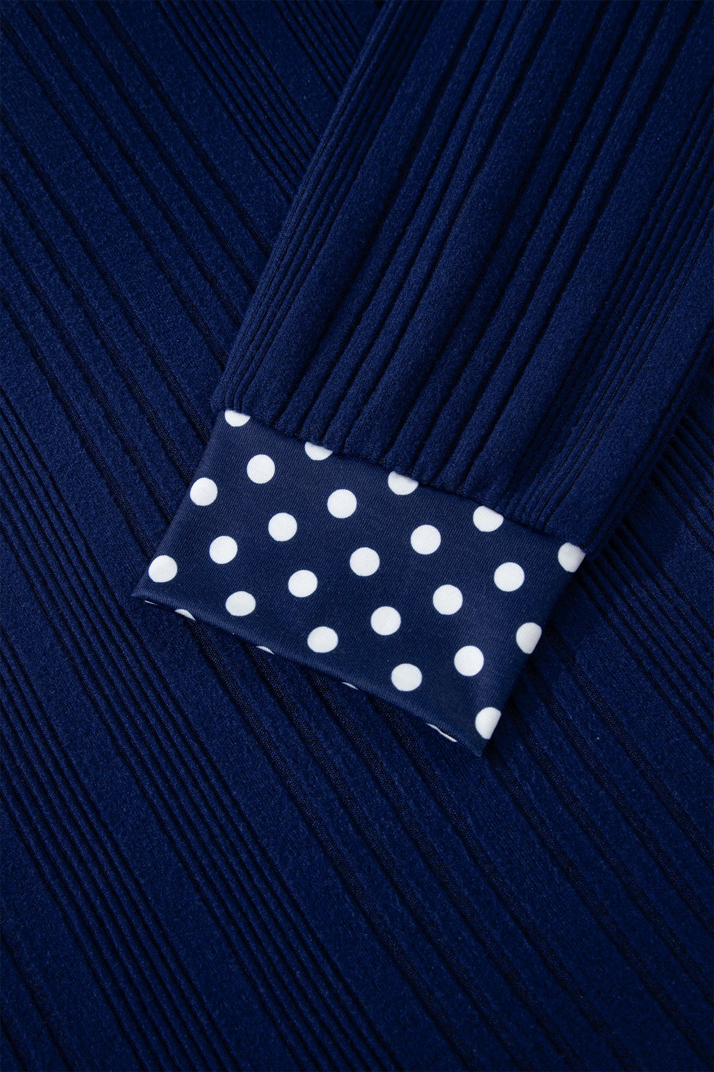 Delia Polka Dot Ribbed Top