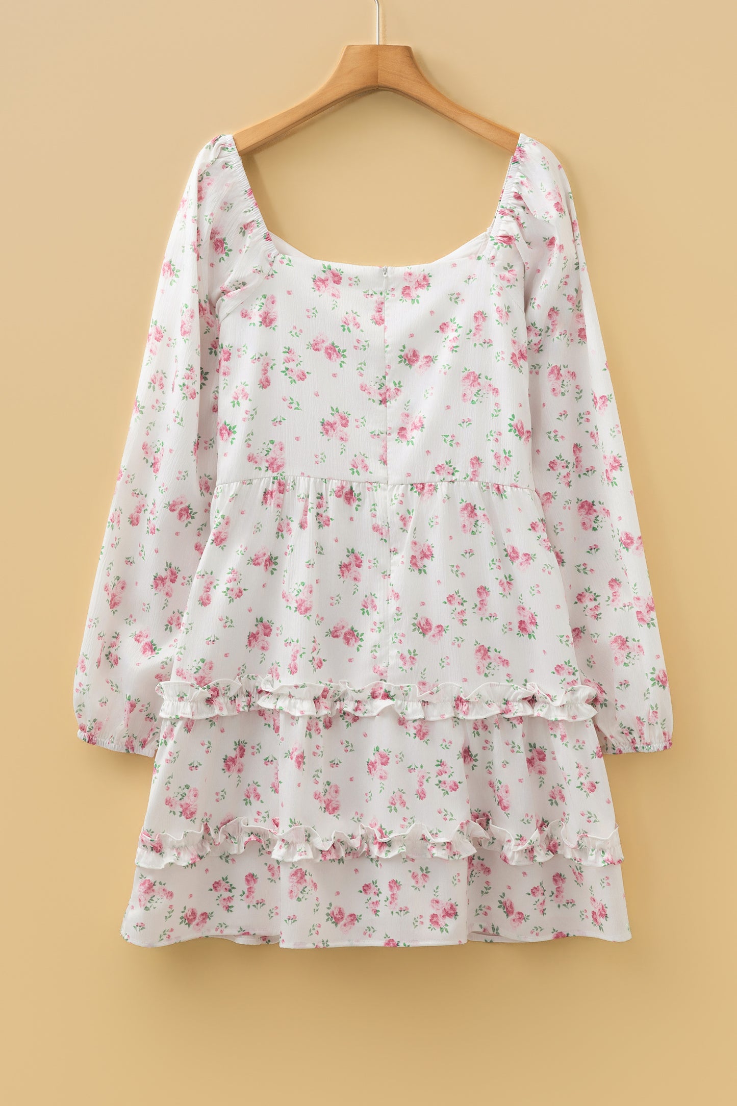 Pink Floral Babydoll Dress