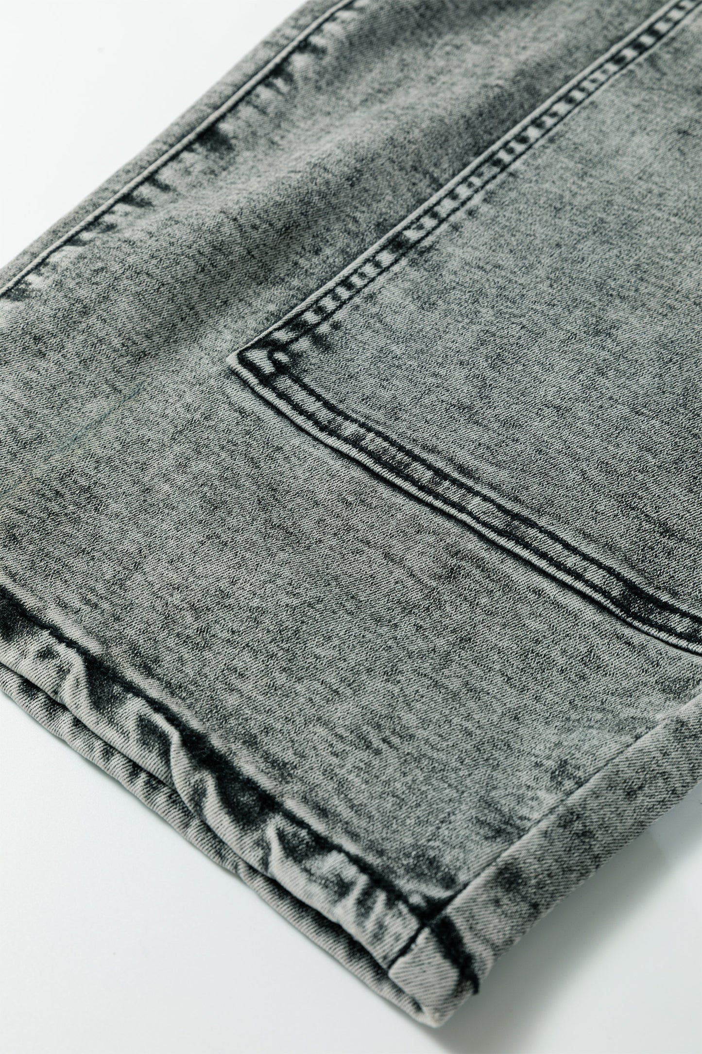 Acid Wash Barrel Jeans