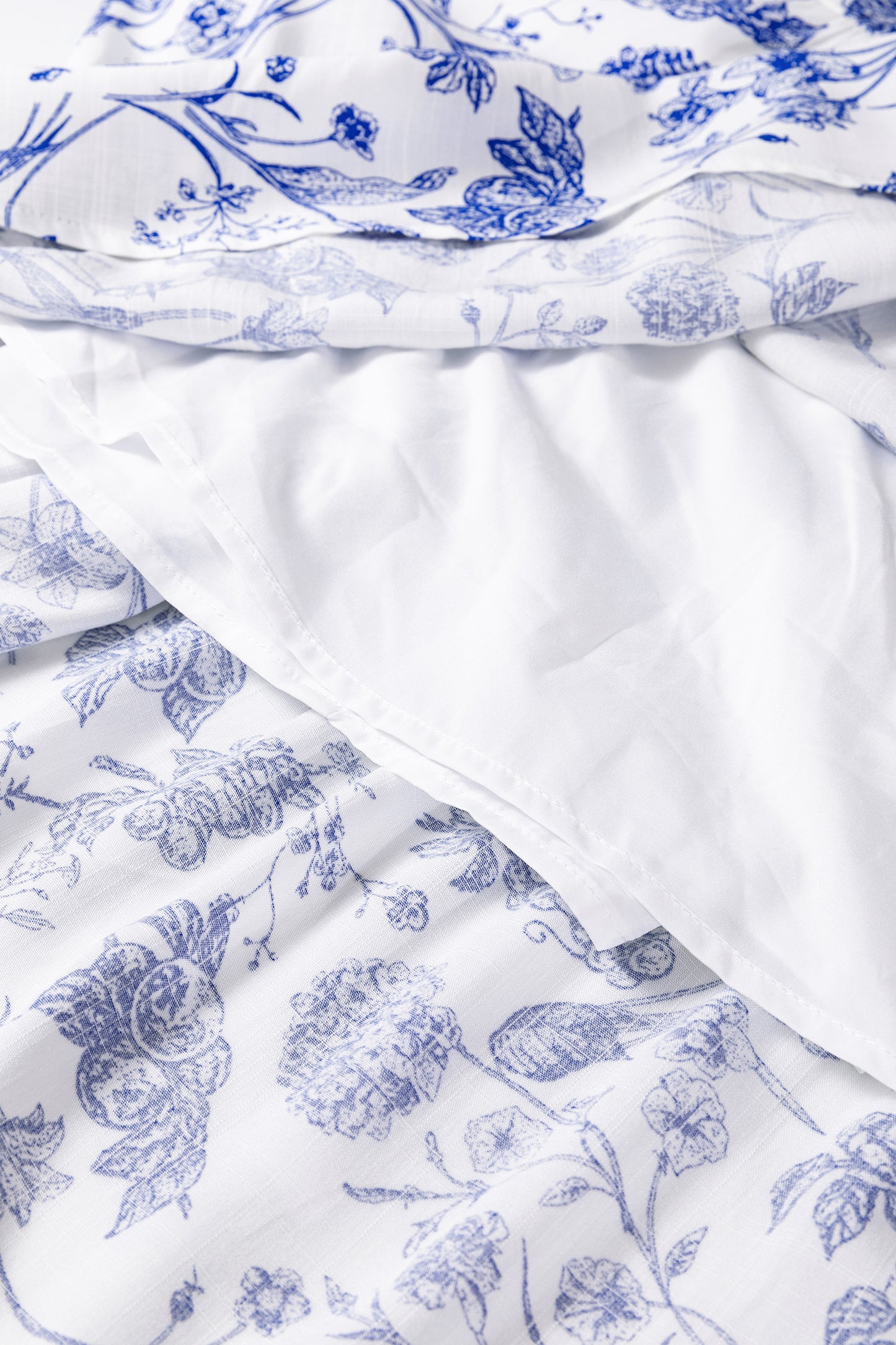 Blue Floral Midi Dress