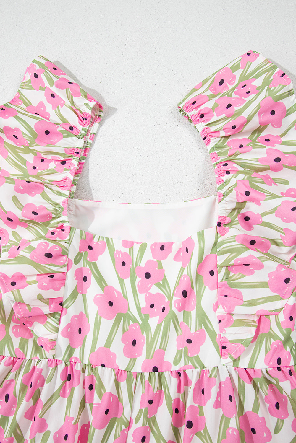 Pink Penny Ruffled Strap Maxi Dress
