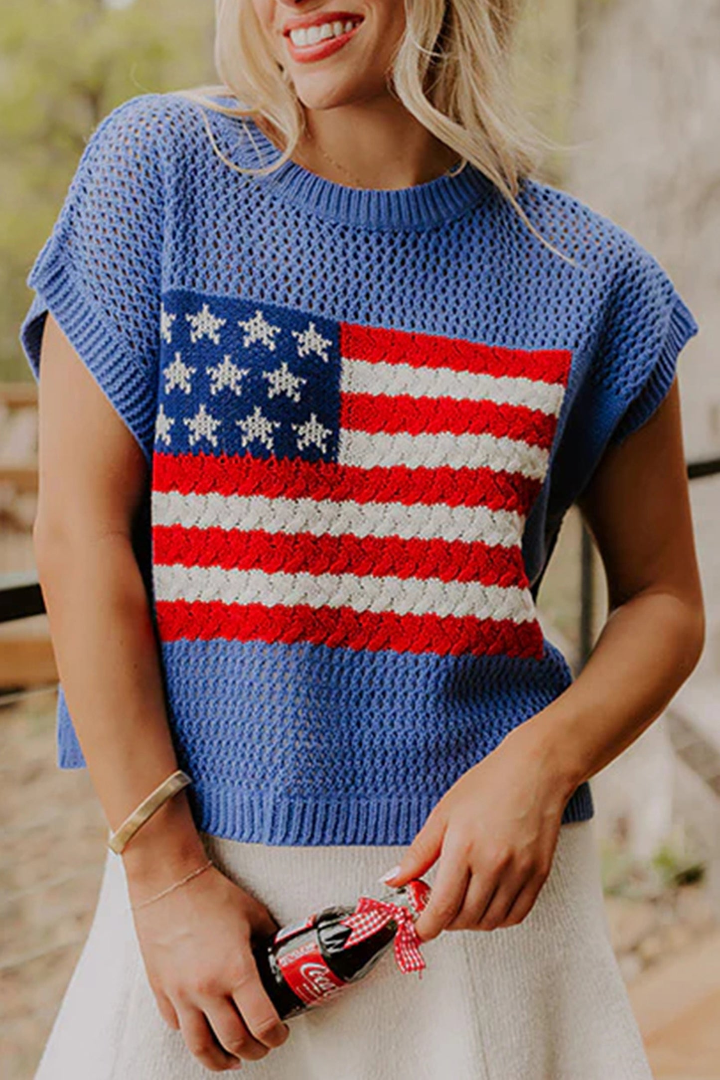 American Summer Sweater Top