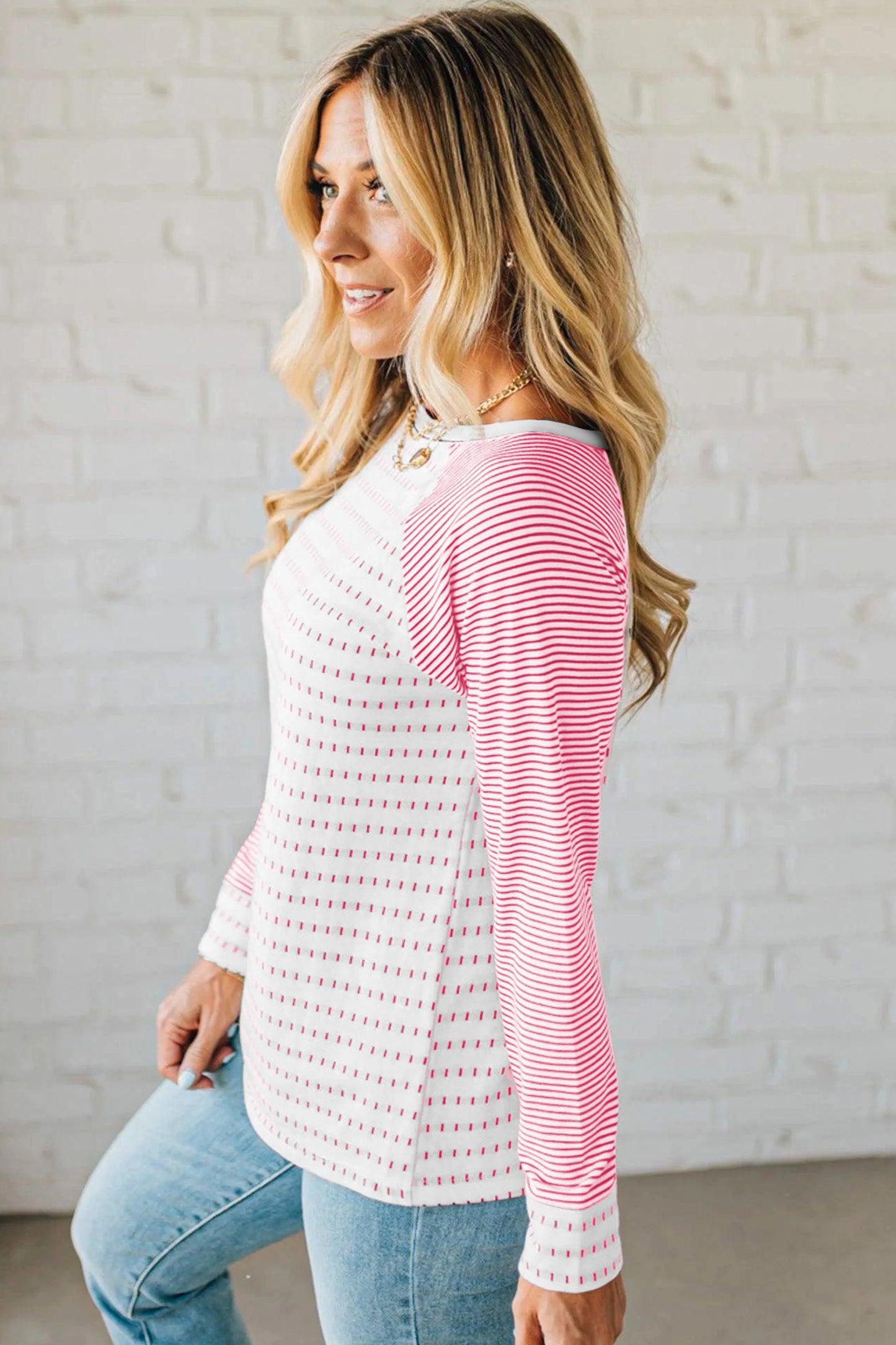 Raglan Stripes Long Sleeve Tee