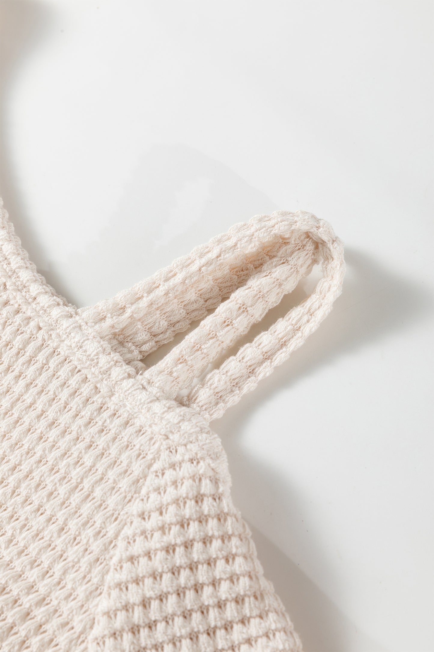 Jet Stream Textured Knit Asymmetric Top