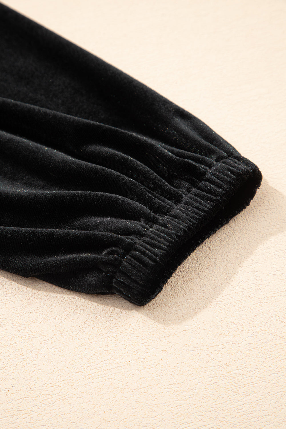 Black Velvet Bubble Sleeve Mini Dress