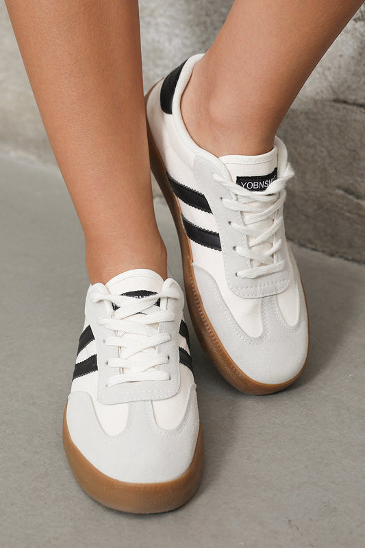 Striped Lace-up Sneakers