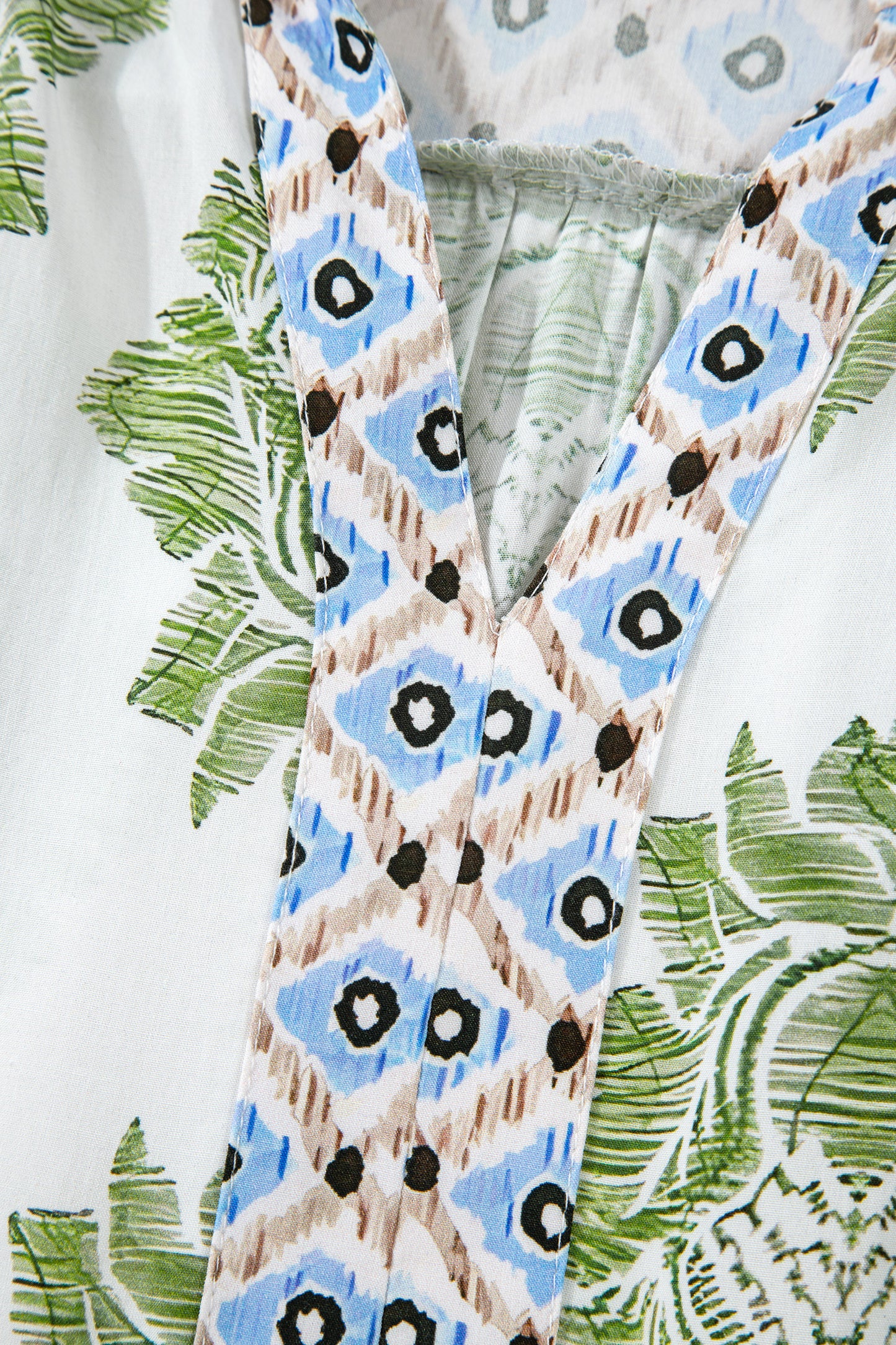 Green Floral Mini Dress