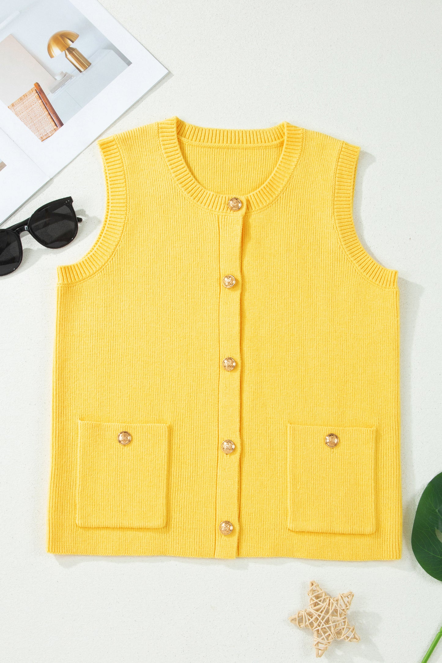 Sandi Sleeveless Knit Sweater
